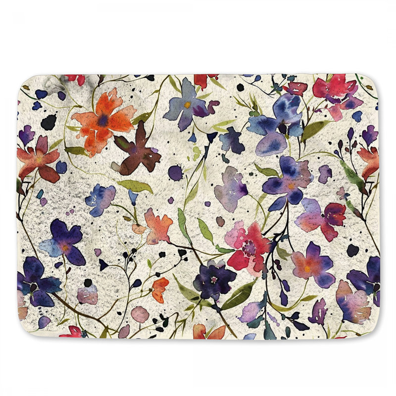 Tapis de bain en microfibre / microsuède Marusja, L 21 po x L 34 po