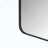 Black Rectangular Metal Framed Wall Mirror