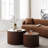 Dorismond 2 Piece Coffee Table Set MDF Nesting Table Handcraft Round Coffee Table for Living Room-1098784986