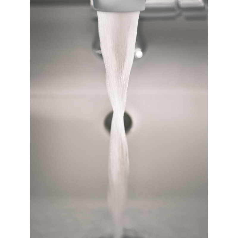 Robinet de lavabo pour salle de bain à poignée simple sans drain Moen Doux Motionsense Wave, Chrome