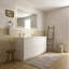  Meuble-lavabo double 72 po avec plateau en pierre blanche et 4 tiroirs pour salle de bain moderne 72 po-1529269017