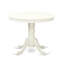 Ensemble de table de salle à manger 5 pièces comprenant une table de cuisine ronde avec piédestal et 4 chaises de salle à manger, lin blanc-1228959441-1239340593-1275752887