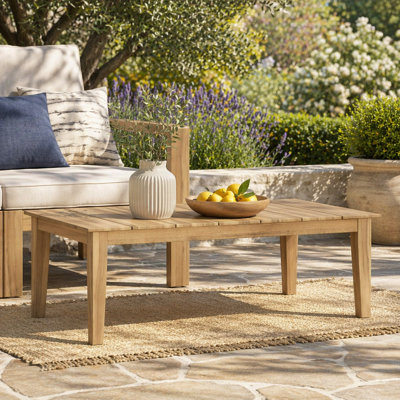 Acacia Wood Outdoor Coffee Table