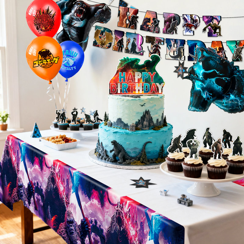 Ensemble de décorations de fête Godzilla, 41 pièces Godzilla