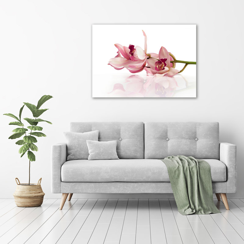 Orchid - No Frame Print on Glass