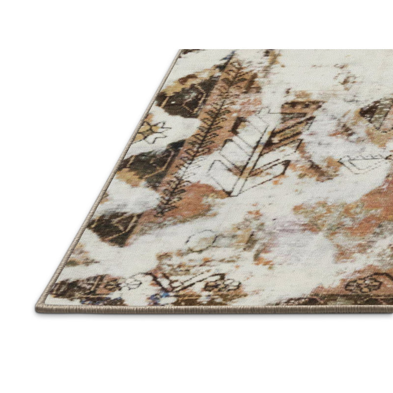 Abstract Indoor Rug, Rectangle 7' x 9'