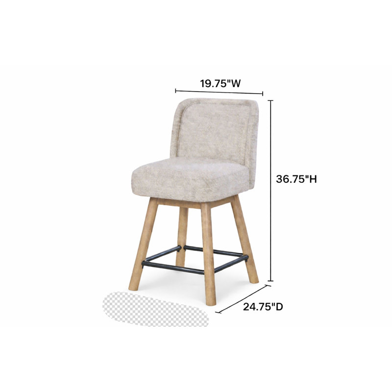 Tabouret pivotant à hauteur de comptoir (ensemble de 2)