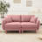 Comfortable Shell Armrests Polyester Sofa For Relaxation