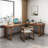 Tan Rectangular Solid Wood desks-803410159-803410155