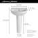 American Standard Evolution 17.5'' White Vitreous China U-Shaped Bathroom Sink with Overflow