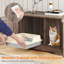 Meuble de rangement pour litière pour chat avec portes doubles-1386070114