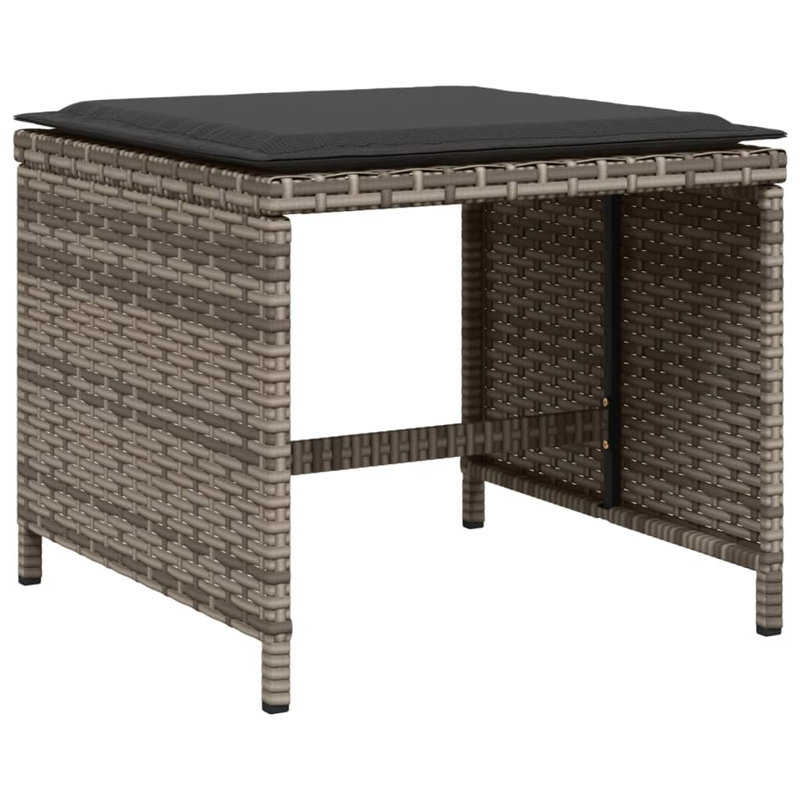  Garden Dining Set Grey