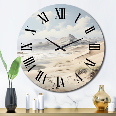 Horloge murale en métal