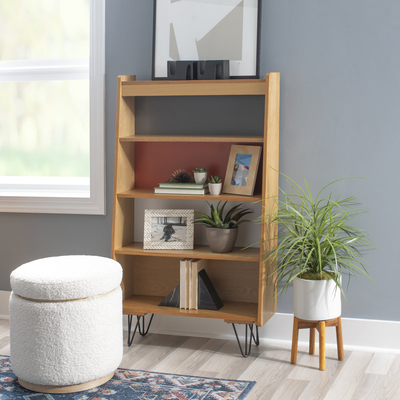 Aaron Standard Bookcase With 4 Shelves