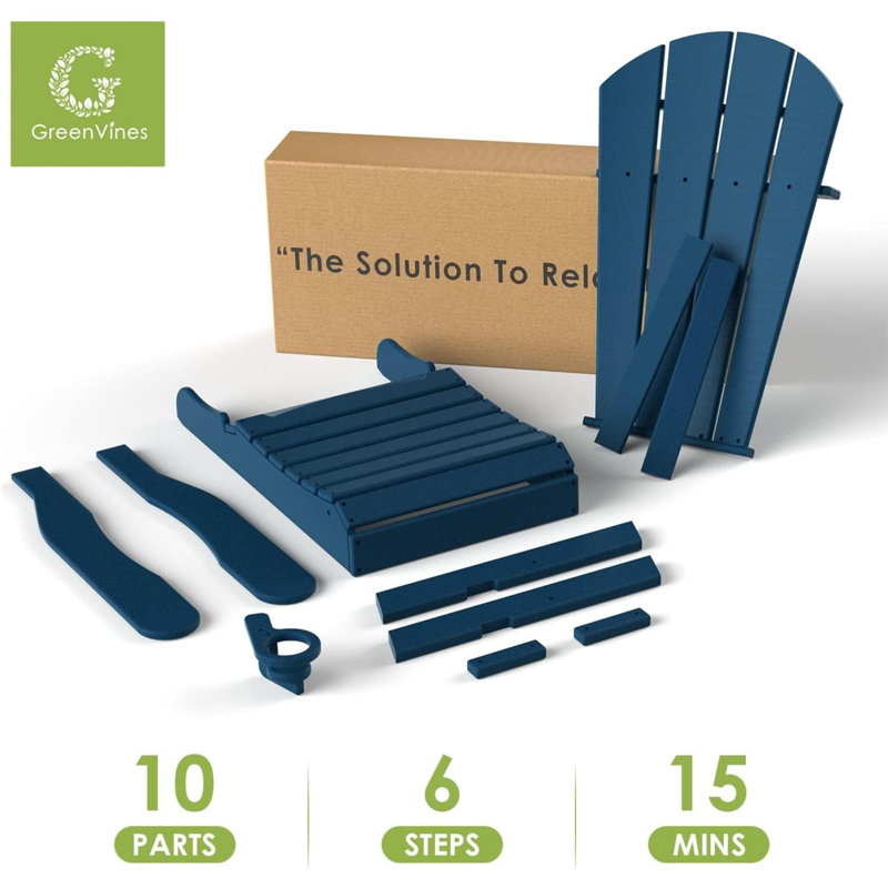Folding Adirondack Chairs Set Of 4 All Weather Firepit Chair Cup Holder Aqua For Campfire Deck Backyard Patio Outdoor Poolside Lawn