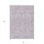 Tapis intérieur lavable abstrait ivoire 8 pi x 10 pi lavande et ivoire