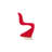 Modholic Wave Chair, Red Matte-2121390865