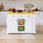 53" Drop-Leaf Countertop Kitchen Cart With Spice Rack & Towel Rack-816853042