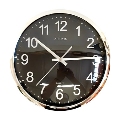 Steel Analogue Wall Clock