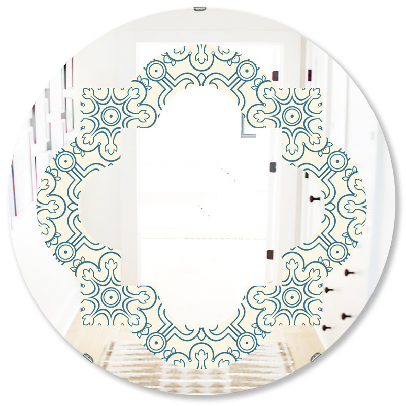 Miroir mural éclectique Quatrefoil, H 31,5 po x l po