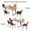 Table de salle à manger extensible de 51 à 67 po avec chaises H 32 po Jilliann-1403823905-1363035385