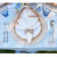 Shell Fringe Napkin Ring in Ivory/Brown