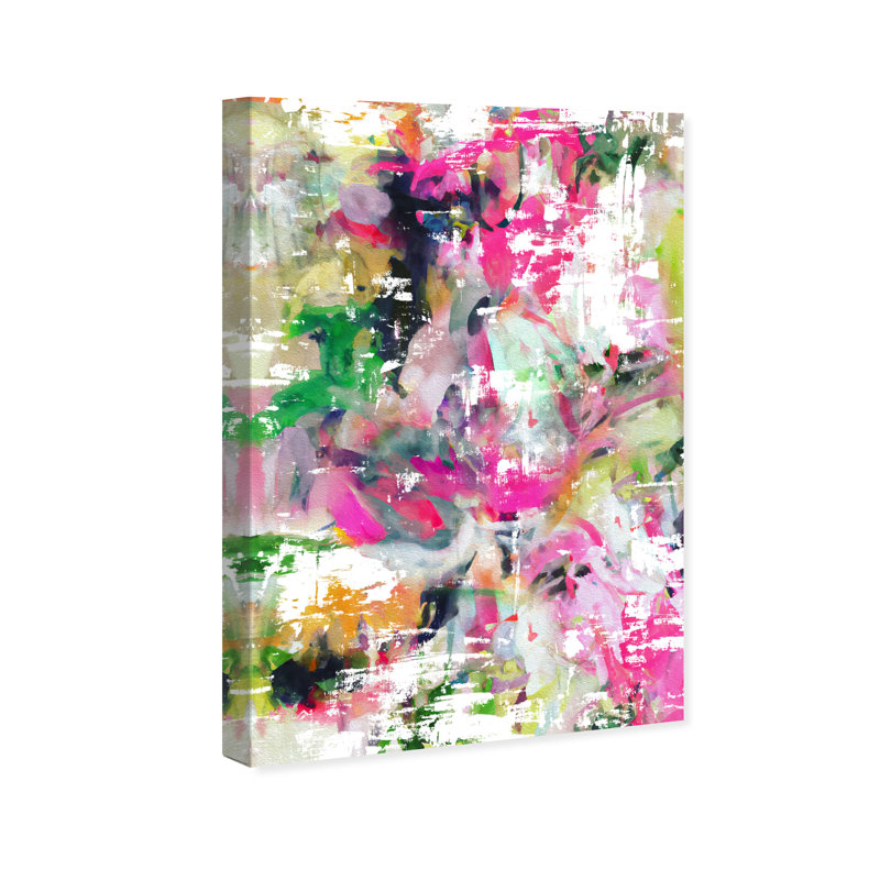 Larabella floral - peinture sur toile tendue, H 24 po x l 16 po x P 0,8 po