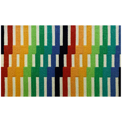 Zigzag décalé arc-en-ciel