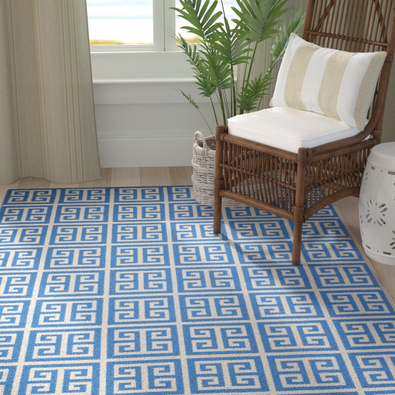 Royalton Hand Woven Cotton Geometric Rug, Rectangle 8' x 10'