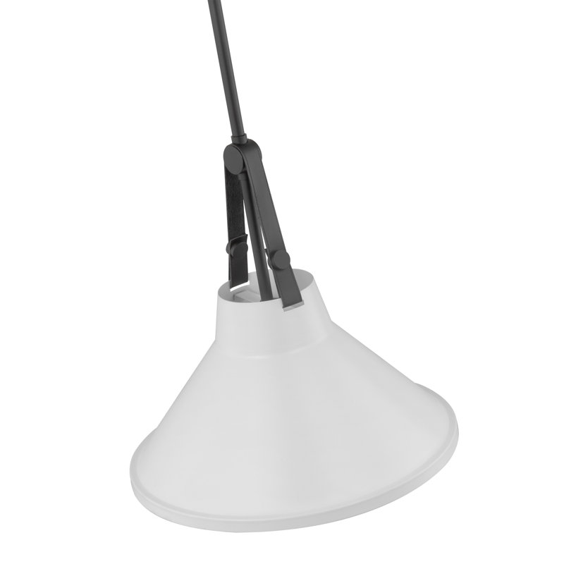 Luminaire suspendu conique 1 lumière, Blanc
