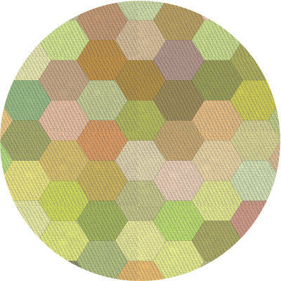 Tapis vert/brun à motifs Brimfield