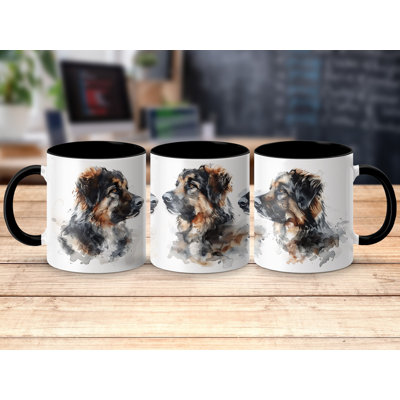 German Shepherd Dog Watercolor Art 11oz Coffee Mug