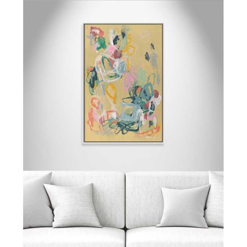 «Living In Colours» par Marisol Evora, L 25,5 po x H 37,5 po, Flotteur blanc