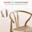 Chaises de salle à manger en bois de frêne massif tissé en forme de Y avec sièges en chanvre (naturel)-84754670-84754659