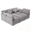 Canapé-lit en U avec repose-pieds mobile et deux ports USB-1501869852