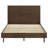 Warm Brown Platform Panel Bed