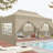 10'x20' Pop Up Canopy Tent with 6 Removable Sidewalls, Instant Outdoor Canopy Shelter with 3 Adjustable Height Waterproof, UV-Resistant EZ Outdoor Gazebo with Upgrade Raised Roof and Carry Bag, Sandbag, Stake, Rope for Parties, Commercial-98352447
