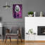  «Dapper Dog On Mauve» par Heather Gauthier, art mural en verre acrylique, 16 po x 24 po-825559072
