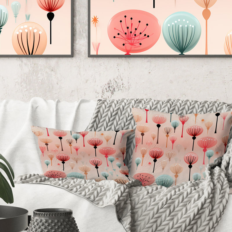 Coussin Pastel Glam Candle I - imprimé