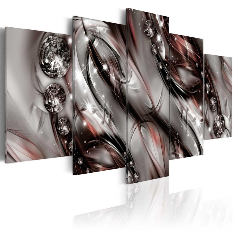 Cosmic Dust On Canvas, reproduction de 5 pièces, H 20 po x l 40 po x P 0,7 po