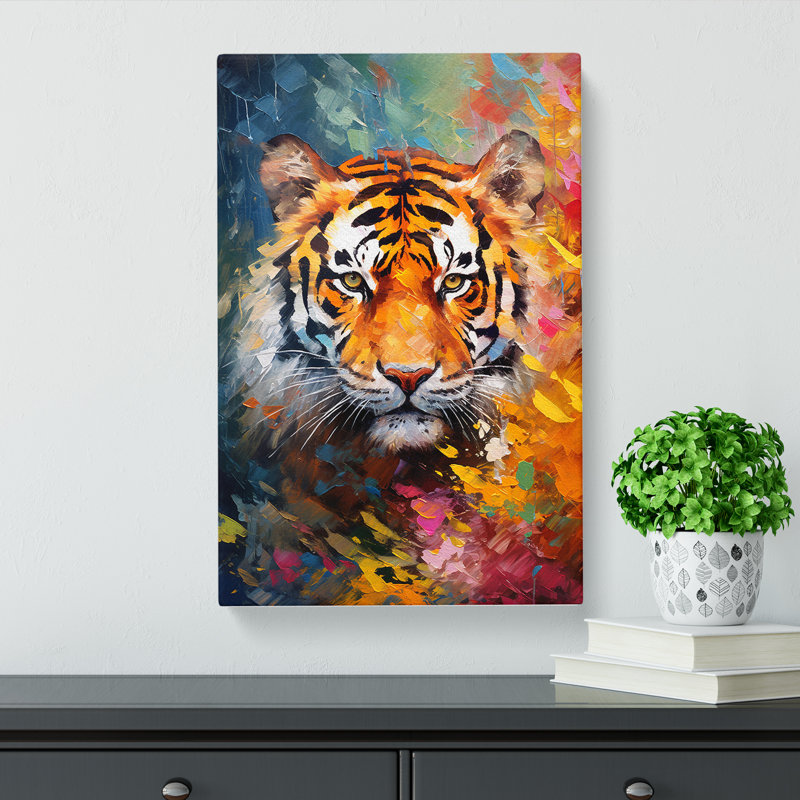 Tiger Impressionism - Print, 60cm H x 40cm W x 3cm D
