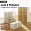 Armoire de rangement pour chaussures pour 24 paires empilable