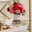Rosy Check Glass Vase