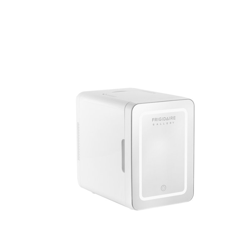 Mini-réfrigérateur à miroir lumineux 9 canettes Frigidaire, 6,5 litres, blanc, Blanc