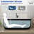 Colour 67''L x 31''W Freestanding Soaking Acrylic Bathtub with Chrome Drain and Overflow-90948238