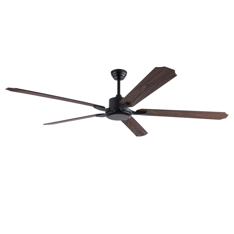 Ventilateur de plafond réversible à 5 pales avec télécommande sans lumières Bairoil