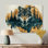 Loup, échos de l'Alpha I - loup, art mural