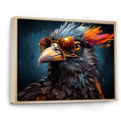 Cool Bird Abstract Aviators sur toile