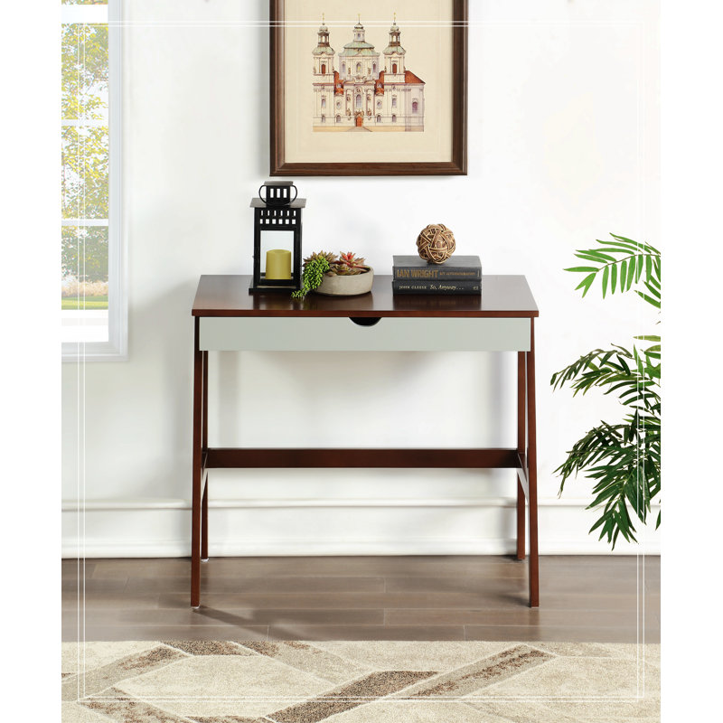 Computer Desk, Espresso/Gray