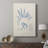 Blue Marine Algae II -Custom Wrapped Gallery Cavas
